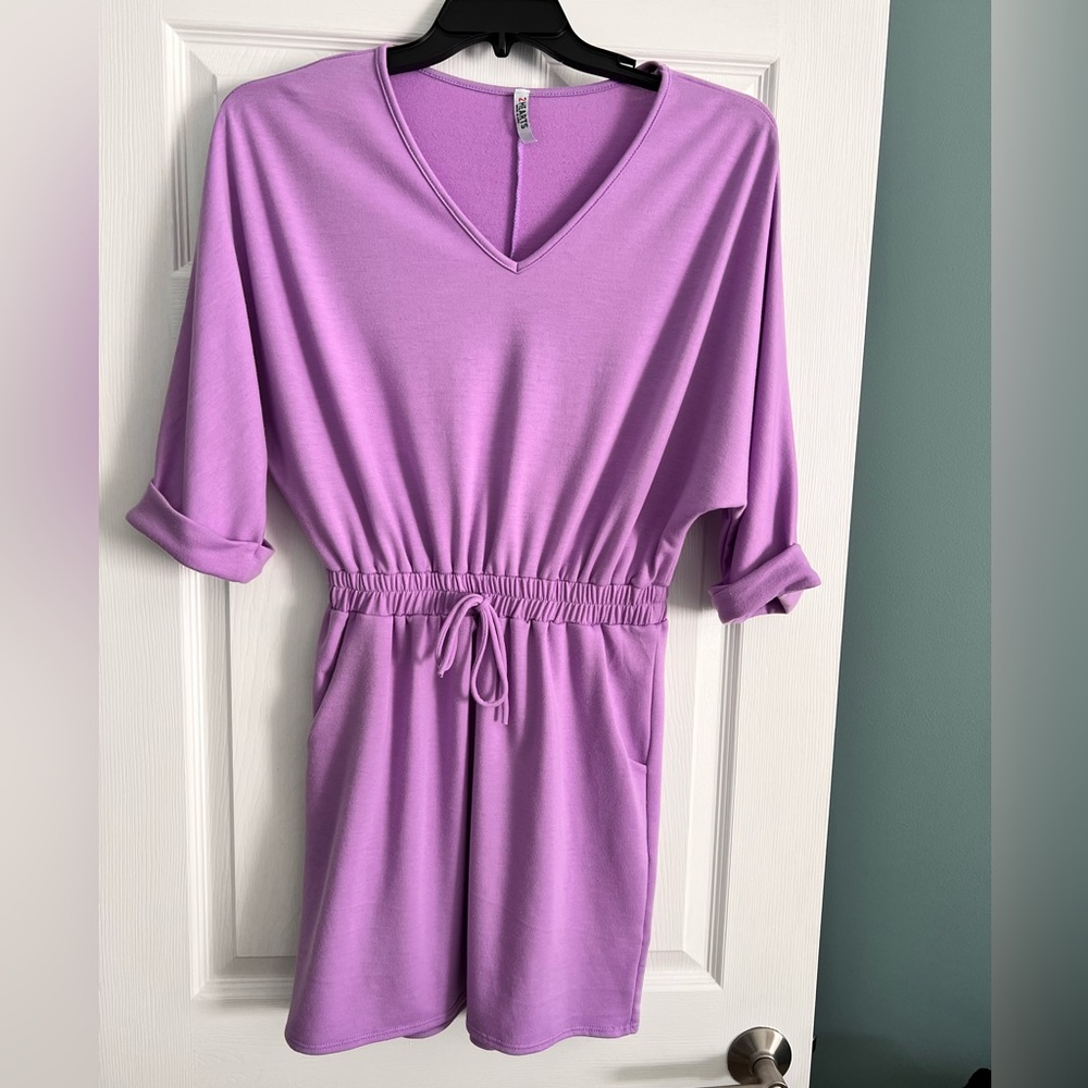 2HEARTS DRESS, lavender, size medium
